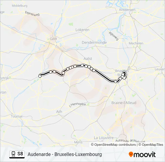 S8 Train Line Map