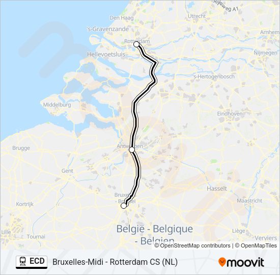 ECD Train Line Map