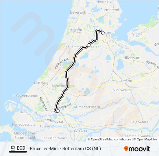 ECD Train Line Map