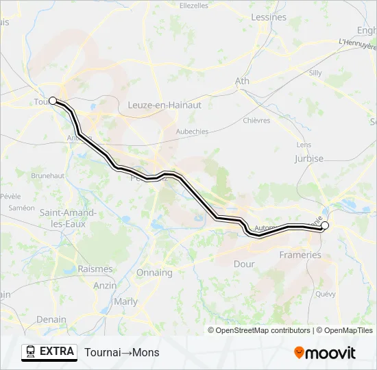 EXTRA Train Line Map