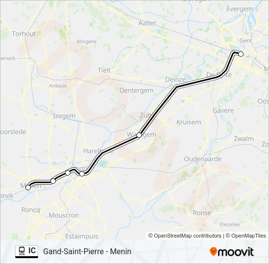 IC Train Line Map