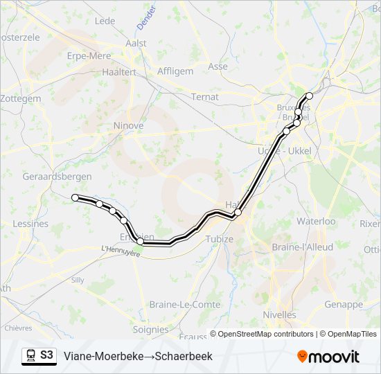 S3 Train Line Map