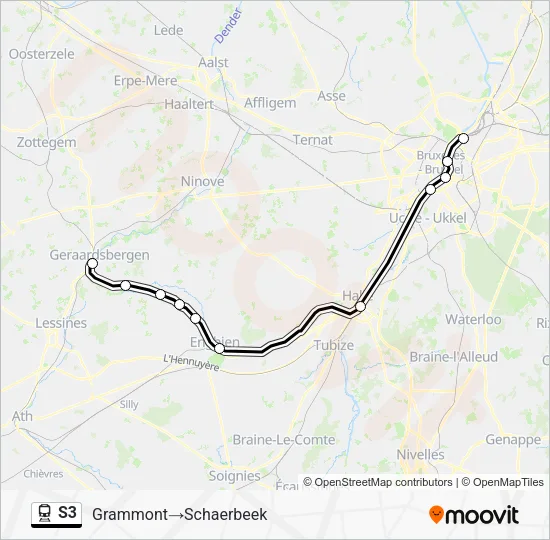 S3 Train Line Map