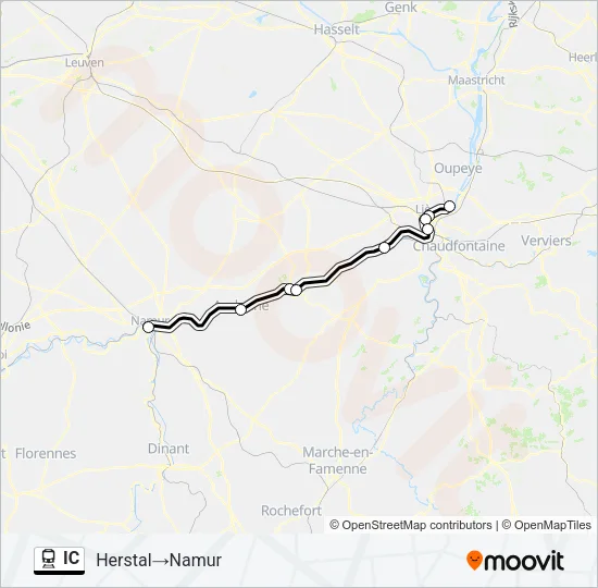 IC Train Line Map