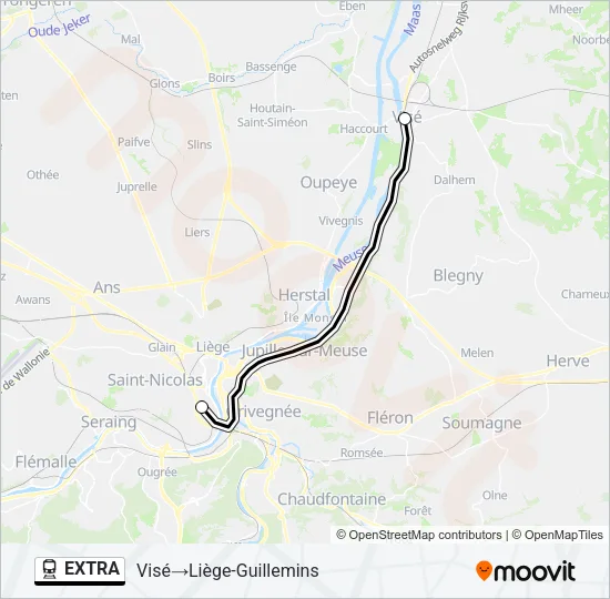 EXTRA Train Line Map