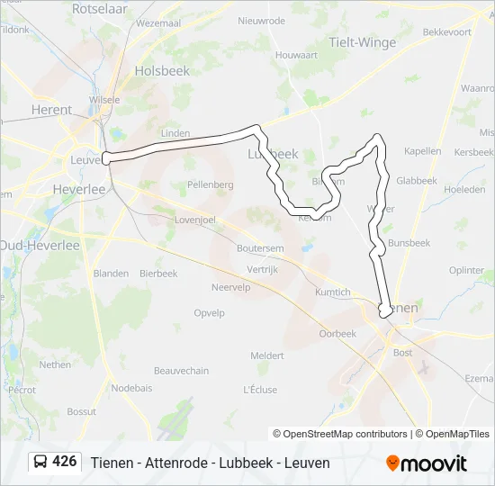 426 Bus Line Map