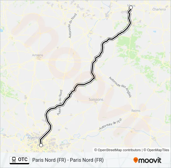 OTC Train Line Map