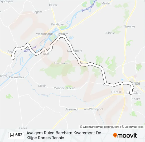 682 Bus Line Map