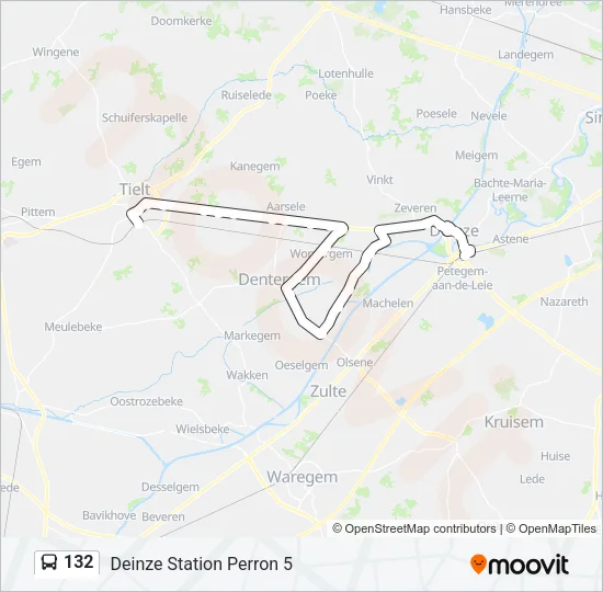 132 Bus Line Map