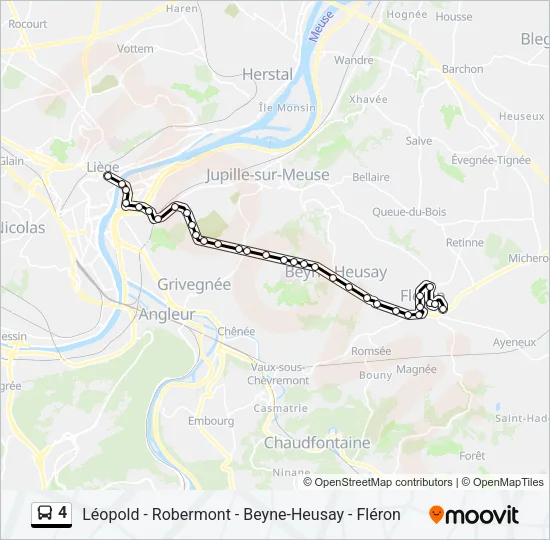 4 Bus Line Map