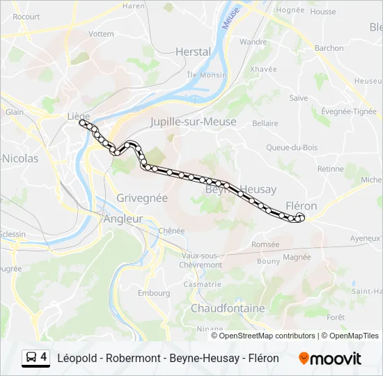 4 Bus Line Map