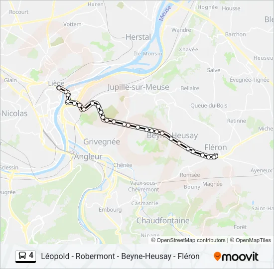 4 Bus Line Map