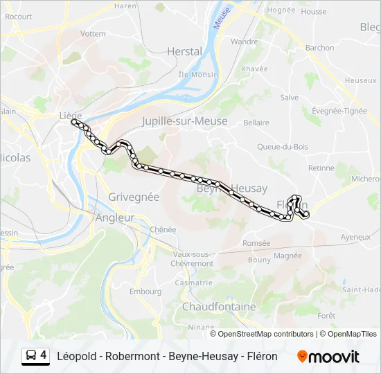 4 Bus Line Map