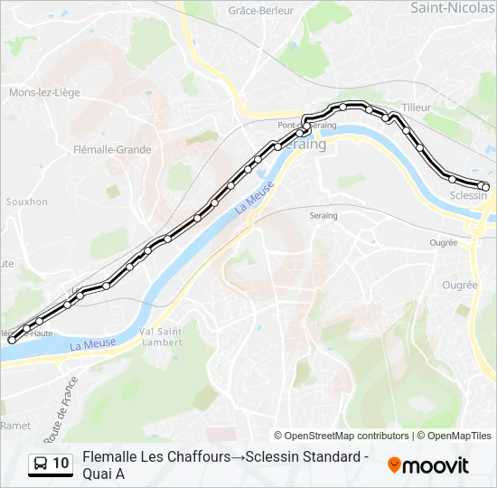 10 Bus Line Map