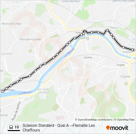 10 Bus Line Map