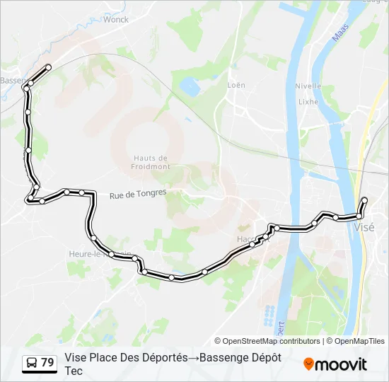 79 Bus Line Map