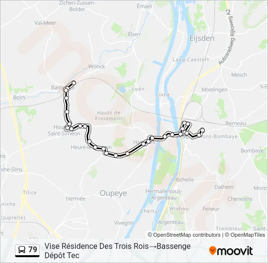 79 Bus Line Map