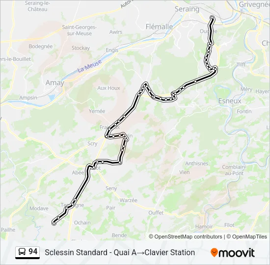 94 Bus Line Map