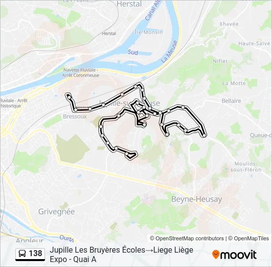 138 Bus Line Map