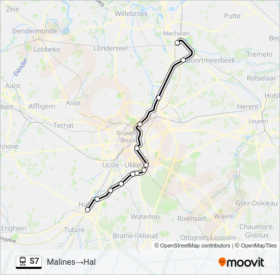 S7 Train Line Map