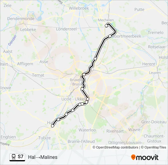 S7 Train Line Map