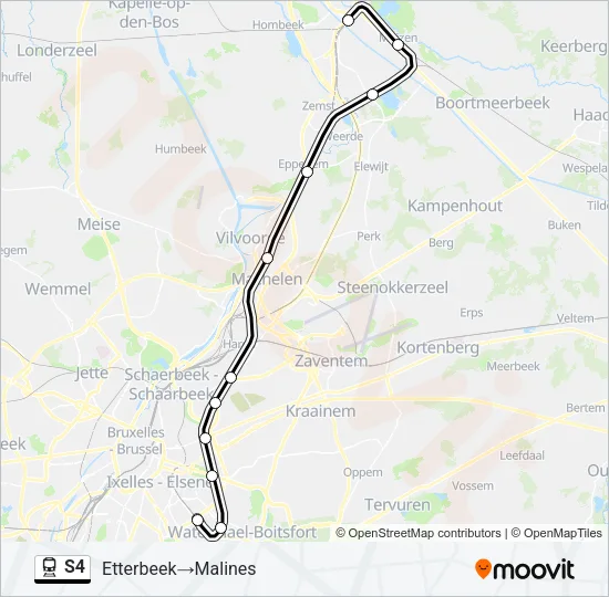 S4 Train Line Map