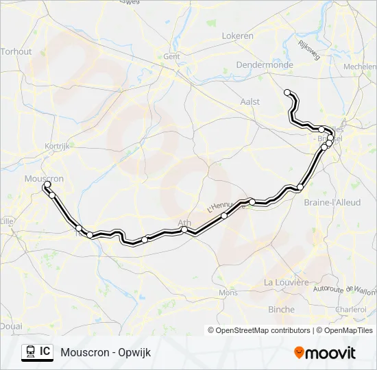 IC Train Line Map