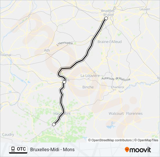 OTC Train Line Map