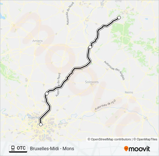 OTC Train Line Map