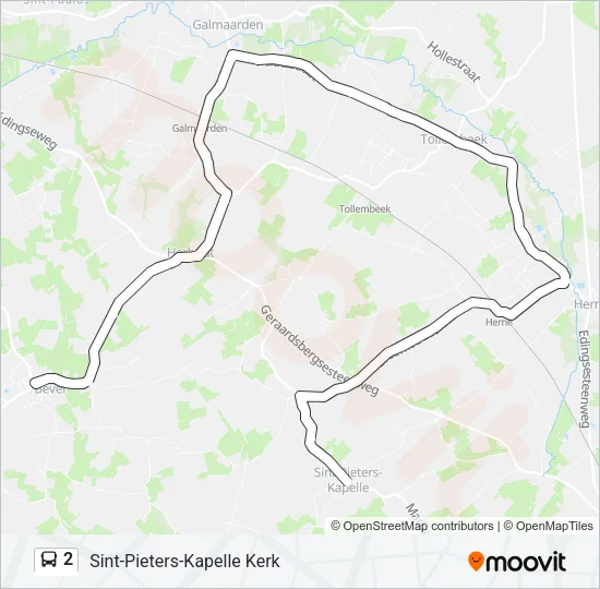 2 Bus Line Map