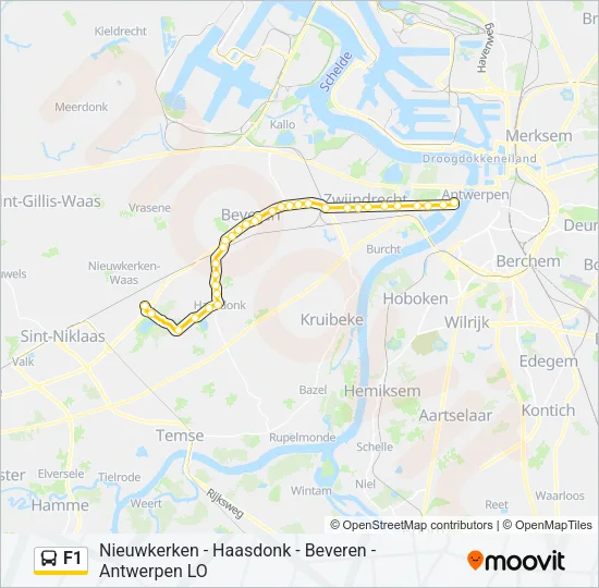 F1 Bus Line Map