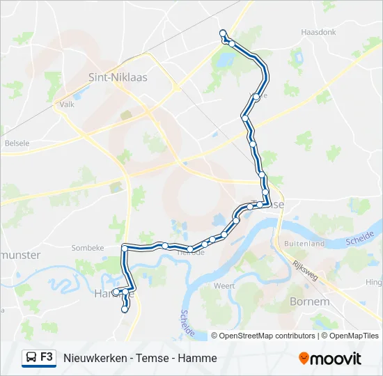 F3 Bus Line Map