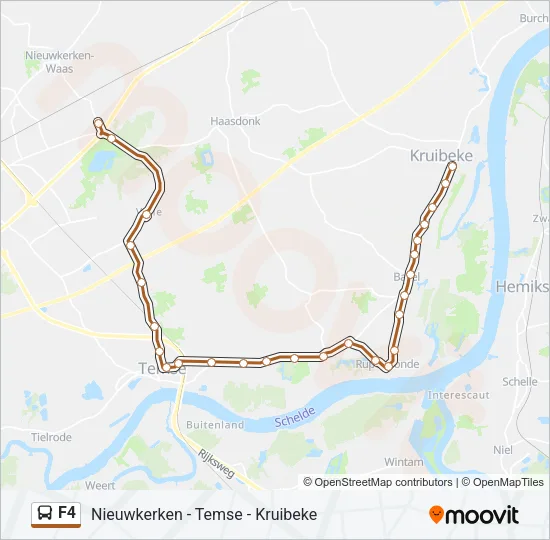 F4 Bus Line Map