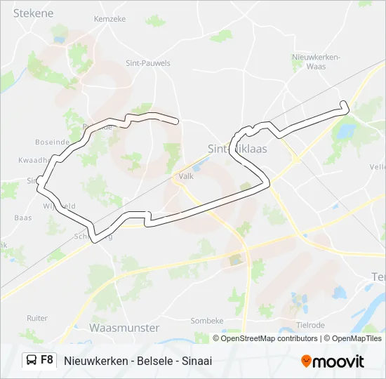 F8 Bus Line Map