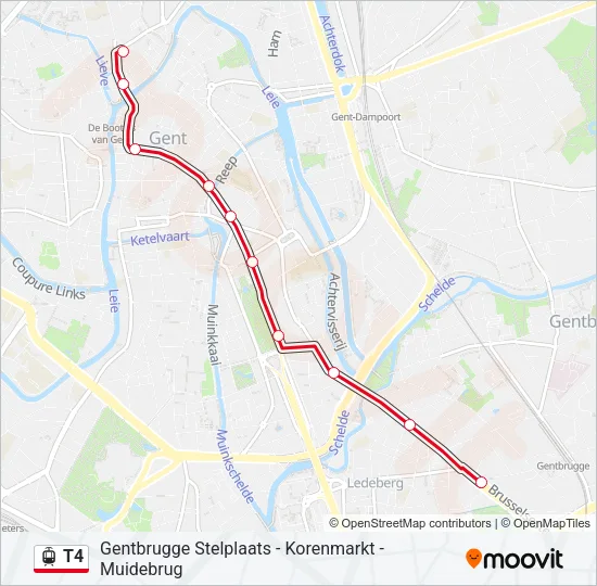 T4 Light Rail Line Map
