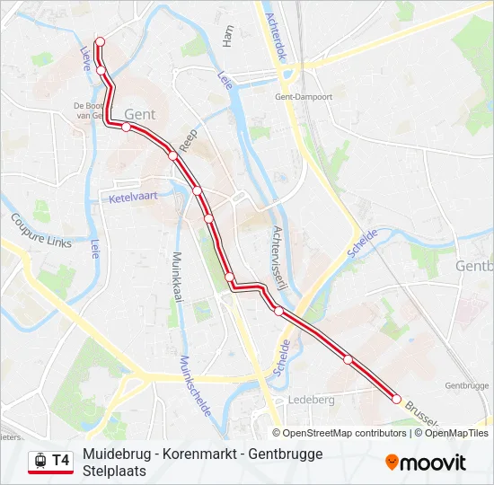 T4 Light Rail Line Map