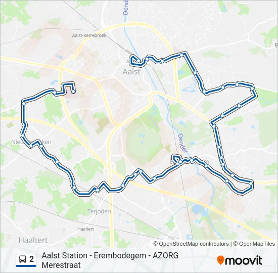 2 Bus Line Map