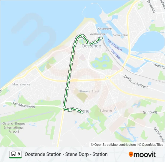 5 Bus Line Map