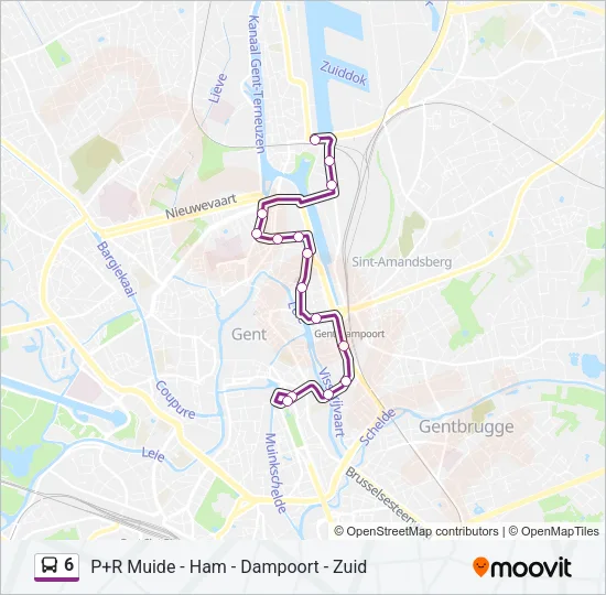 6 Bus Line Map