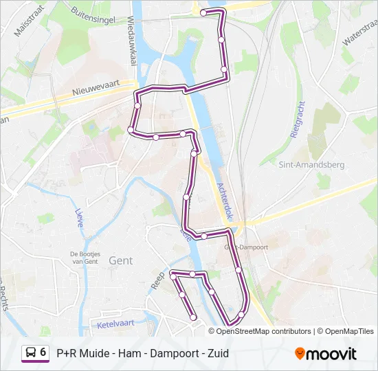 6 Bus Line Map