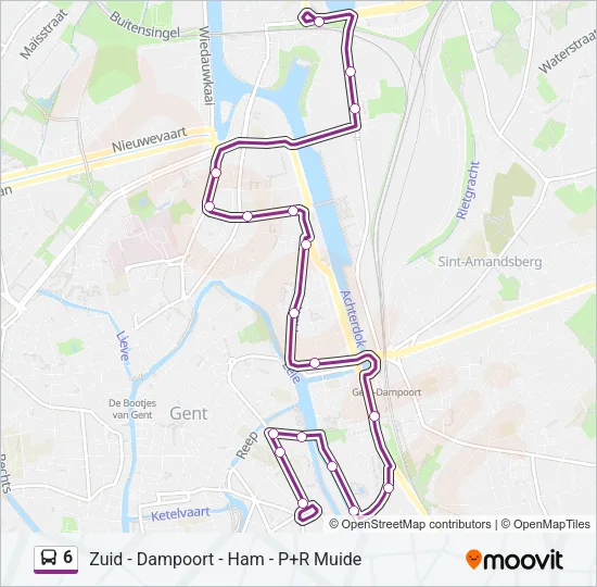 6 Bus Line Map