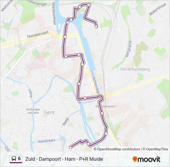 6 Bus Line Map