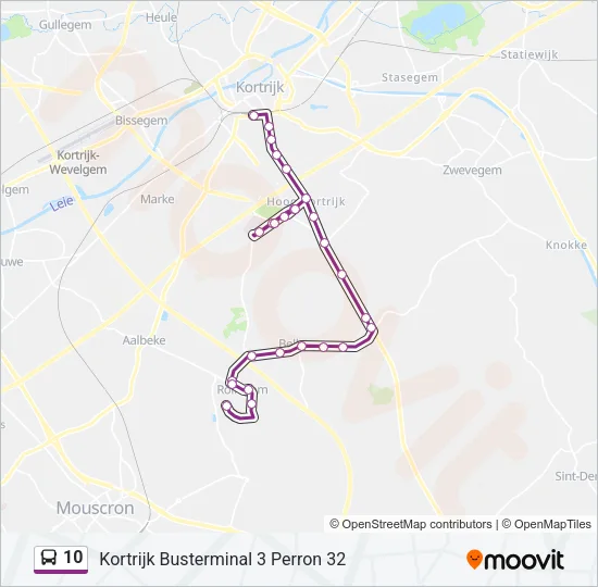 10 Bus Line Map