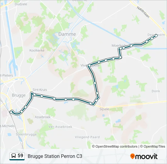 59 Bus Line Map