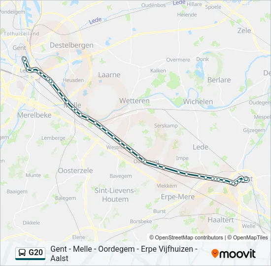 G20 Bus Line Map