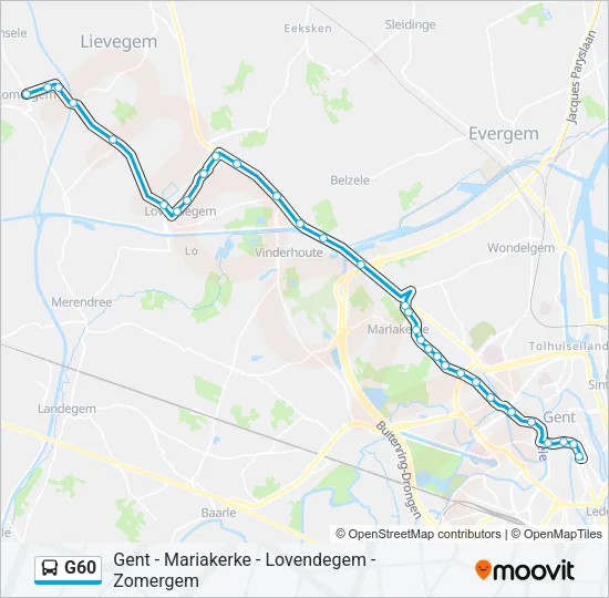 G60 Bus Line Map