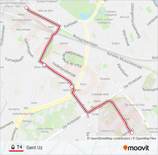 T4 Light Rail Line Map