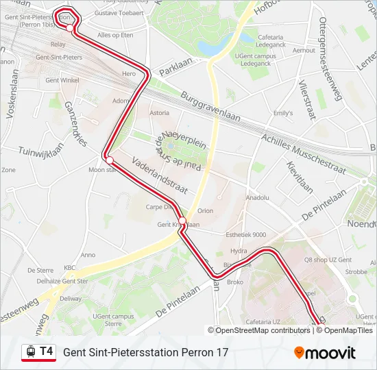 T4 Light Rail Line Map