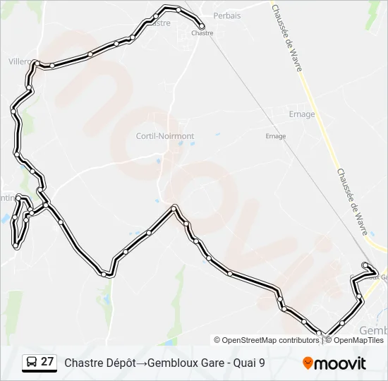 27 Bus Line Map