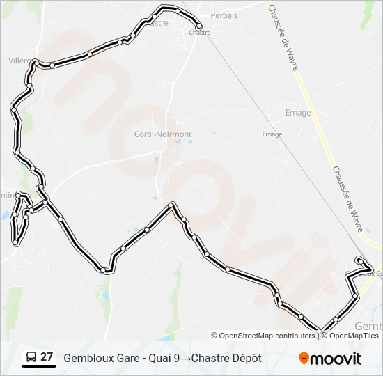 27 Bus Line Map
